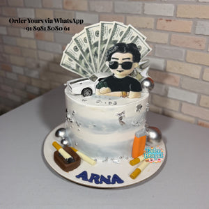 Rich Boy Money & Car Cake - 1.5 lb