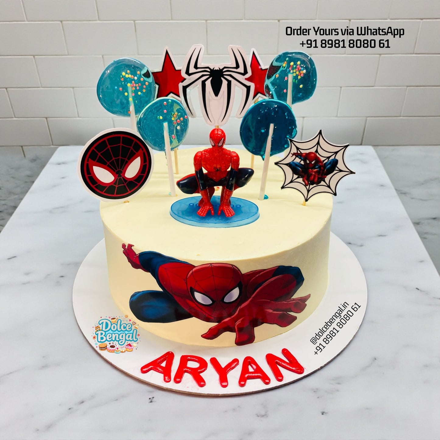 Spider-Man Birthday Cake