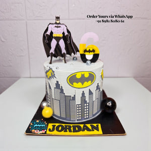 Batman Gotham Skyline Birthday Cake - 1 lb