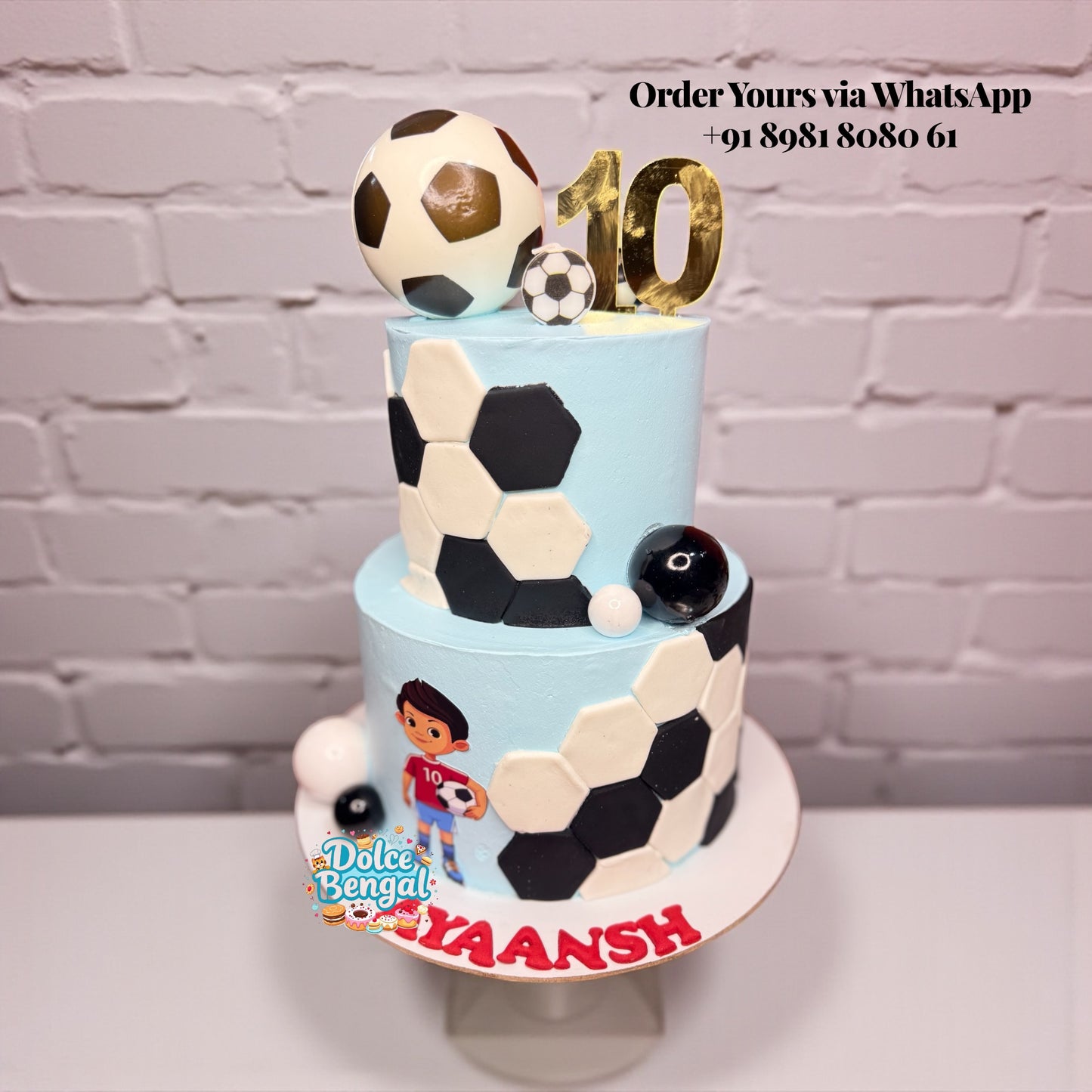 Football Birthday Celebration Cake