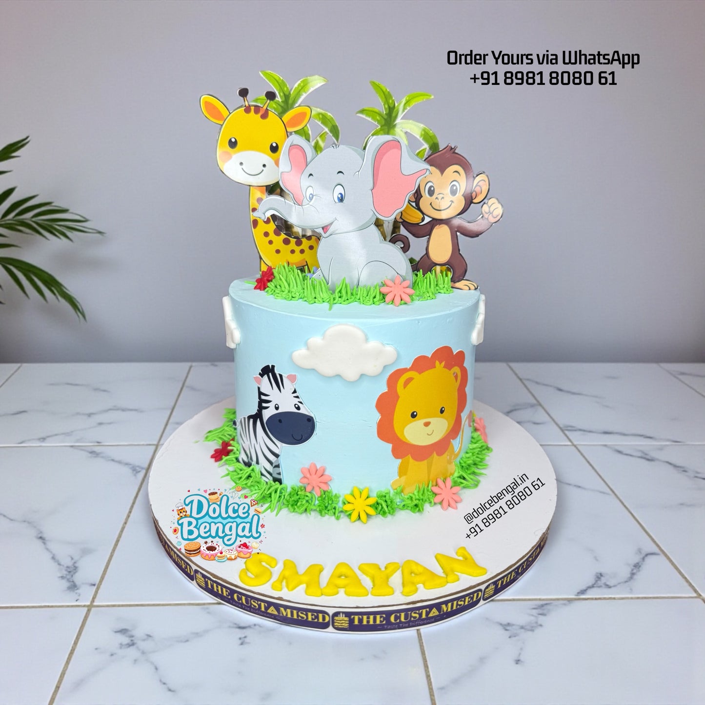 Jungle Safari Birthday Cake