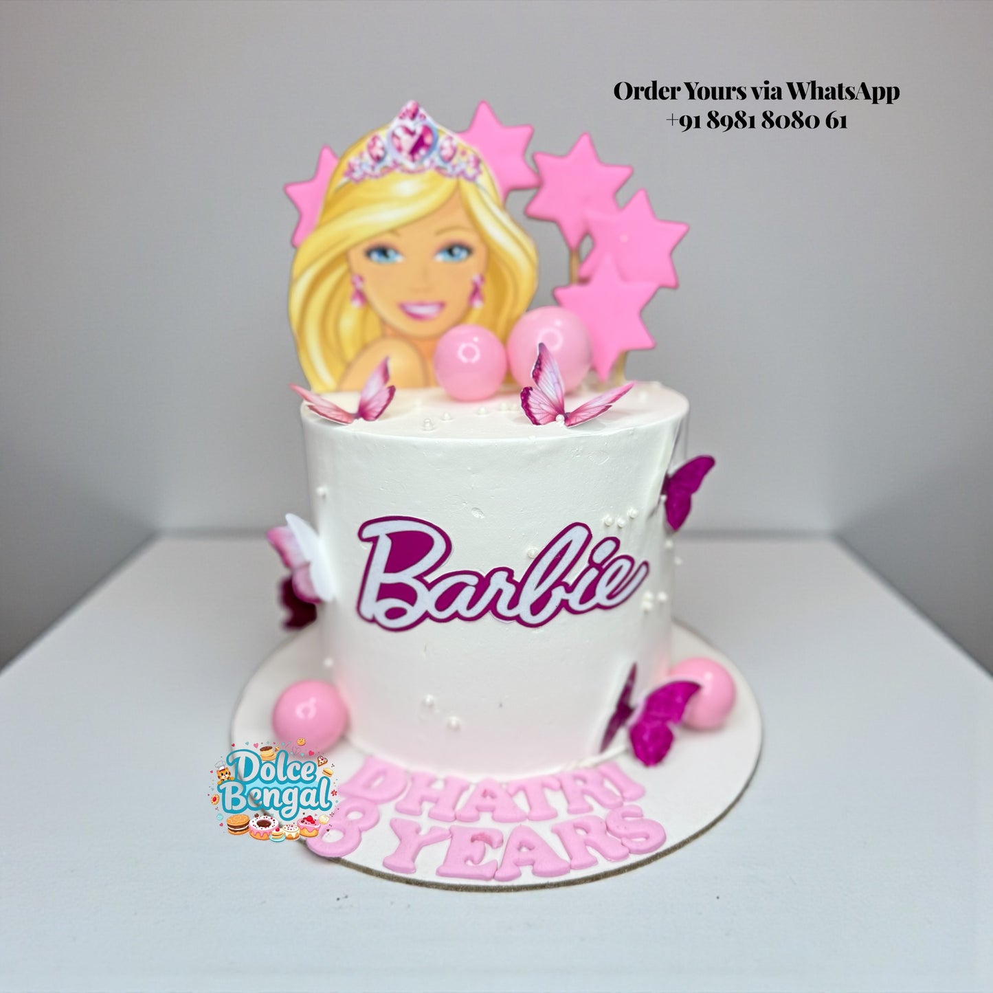 Pink Barbie Princess Cake