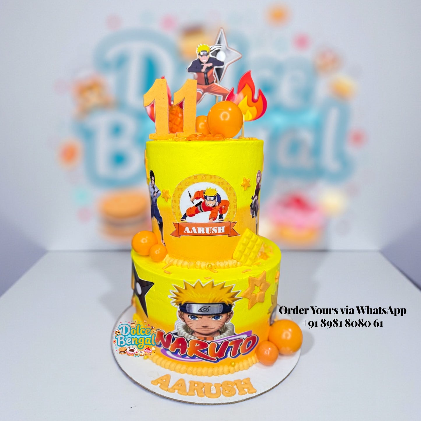 Naruto Theme Cake