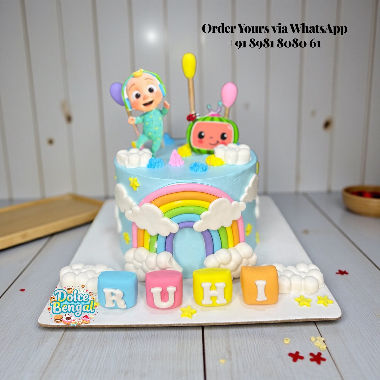 Cocomelon 1st Birthday Cake