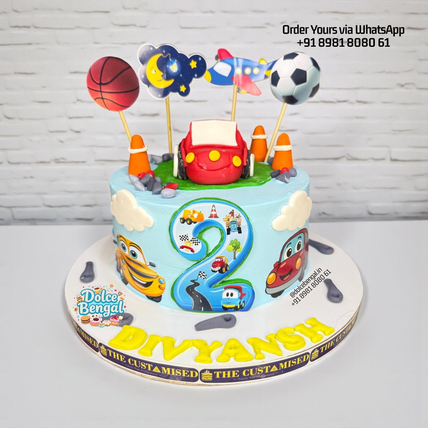 Toys & Vehicles Birthday Cake
