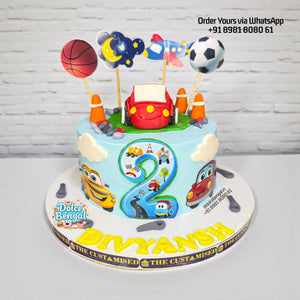 Toys & Vehicles Birthday Cake - 1.5 lb