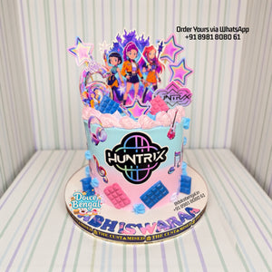 Huntrix Theme Birthday Cake - 1.5 lb