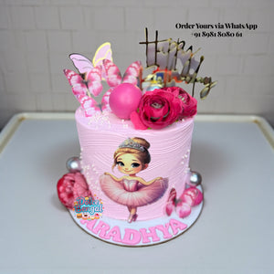 Pink Ballerina Birthday Cake - 1 lb