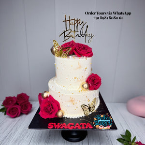 Rose Birthday Cake - 3 lb