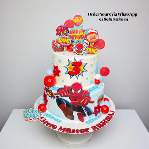 Spiderman Two-Tier Birthday Cake - 3 lb