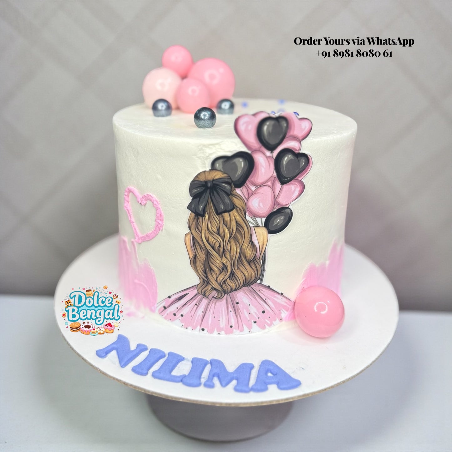 Girly Birthday Dress Cake