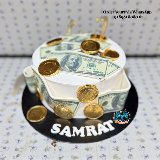 Money & Gold Coins Cake