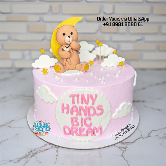Teddy Bear & Crescent Moon Cake