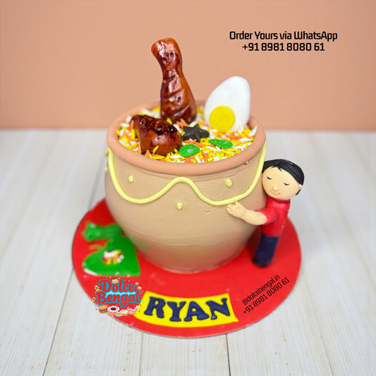 Custom Biryani Lover Birthday Cake