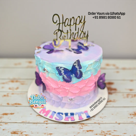 Custom Butterfly Celebration Cake
