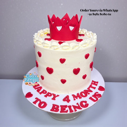Royal Crown Heart Cake