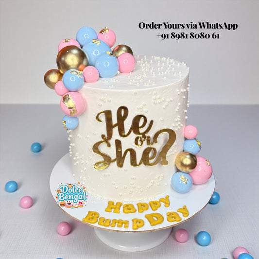 "He or She?" Baby Shower Cake