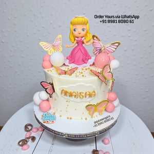 Pink Butterfly Birthday Cake - 1.5 lb