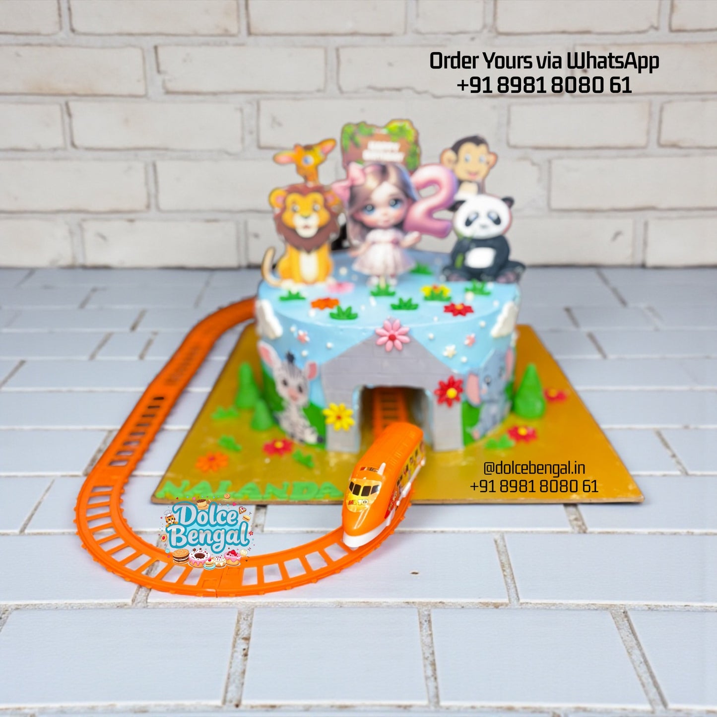 Jungle Safari Train Cake
