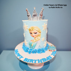 Frozen Cake with Crown - 1.5 lb