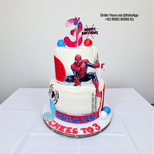 Spider-Man Two-Tier Birthday Cake - 3 lb