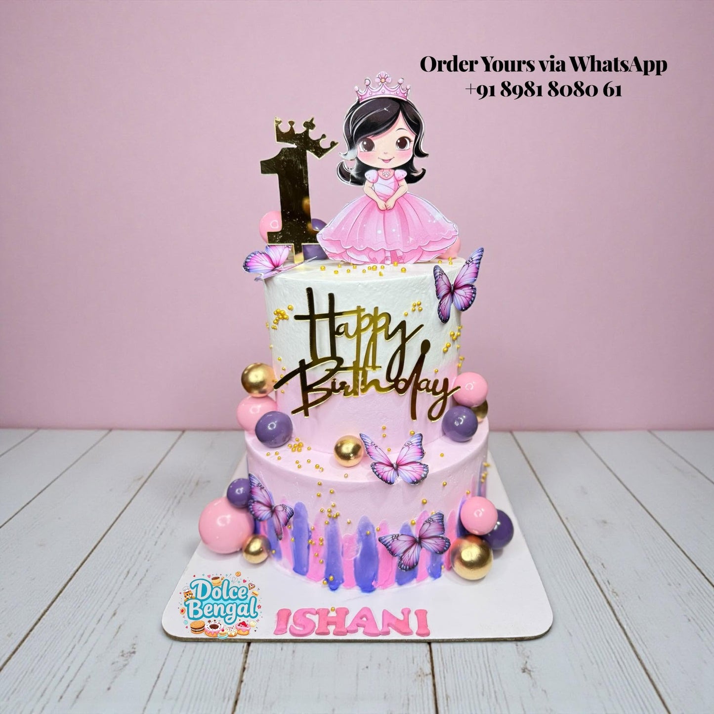 Baby Girl Tier Cake