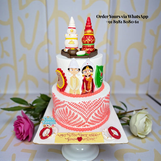 Bengali Tier Anniversary Cake