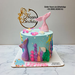 Mermaid Tail Birthday Cake - 1.5 lb