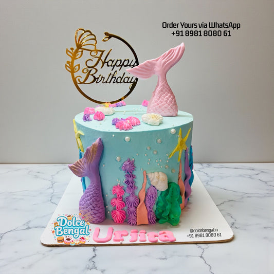 Mermaid Tail Birthday Cake