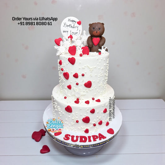 Two-Tier Teddy Bear Cake