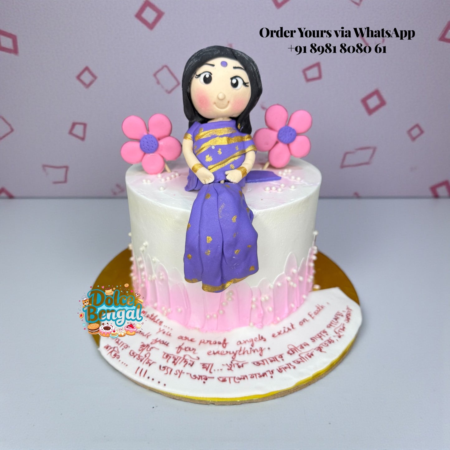 Traditional Girl Figurine Cake