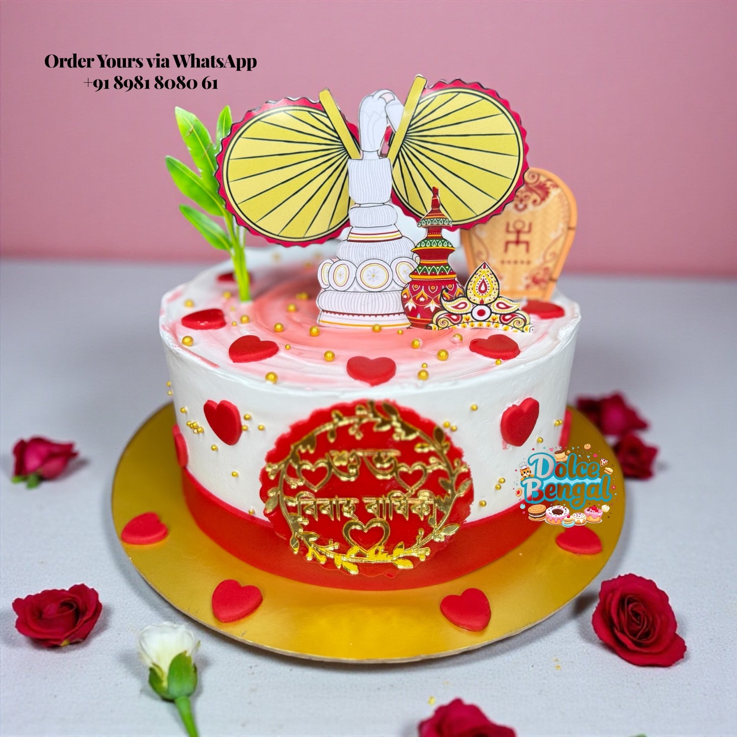 Bengali Wedding Theme Cake