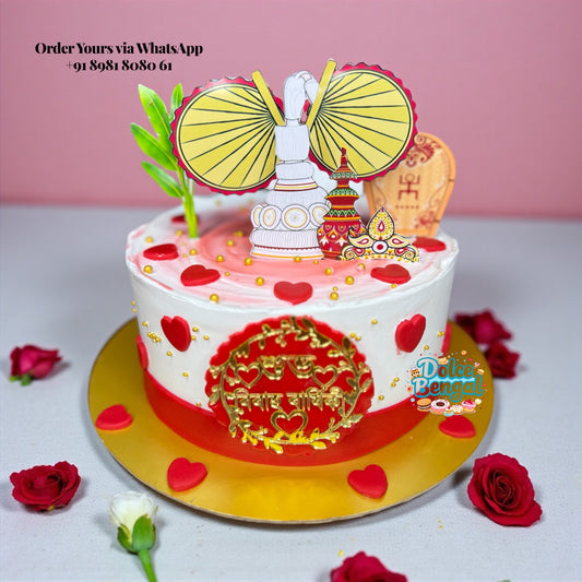 Bengali Wedding Theme Cake