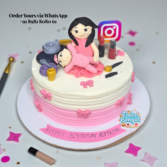 Makeup Diva Birthday Cake