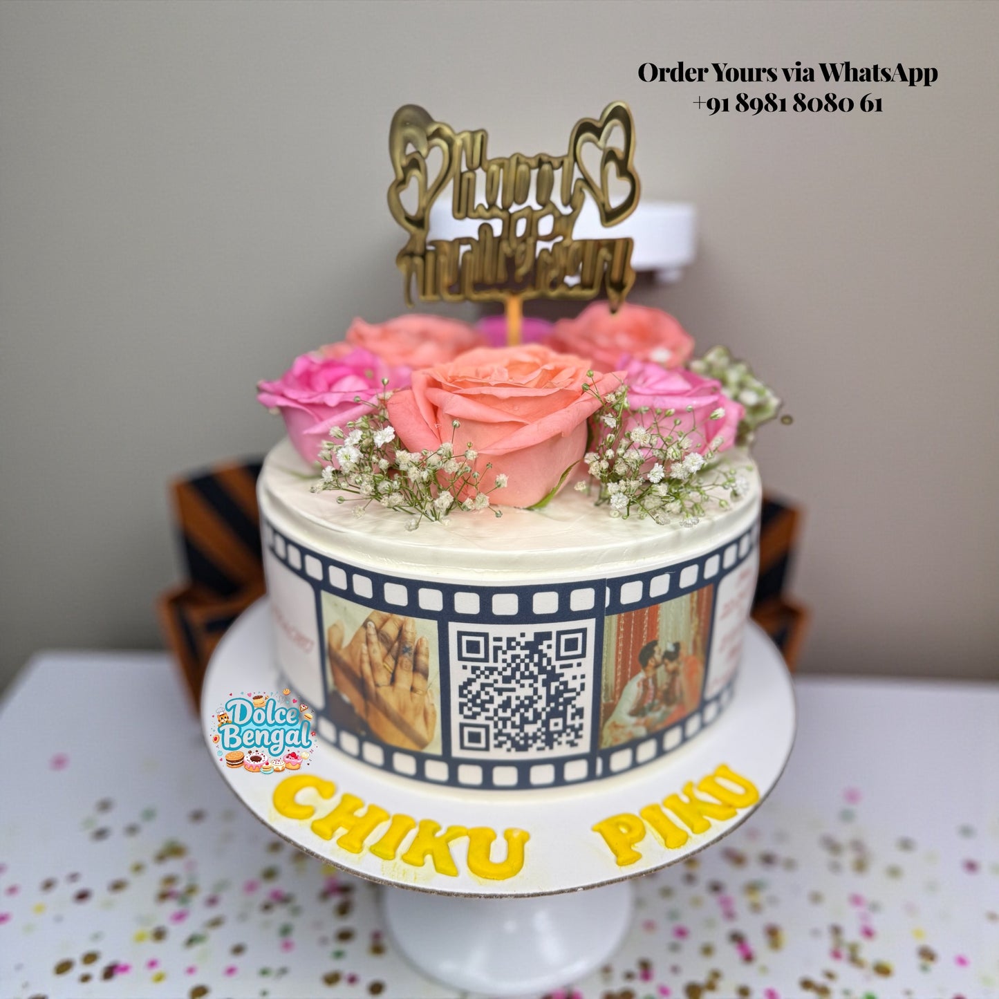Rose Anniversary Cake