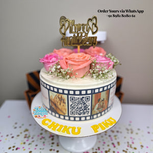 Rose Anniversary Cake - 1.5 lb