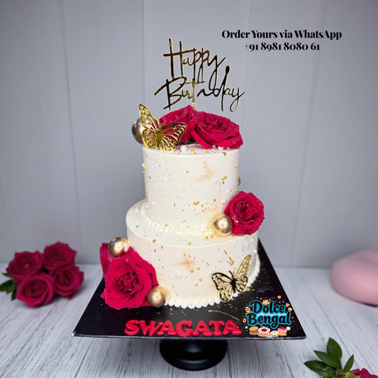 Rose Birthday Cake