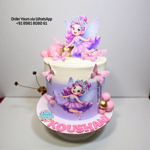 Purple Fairy & Butterfly Cake - 1 lb